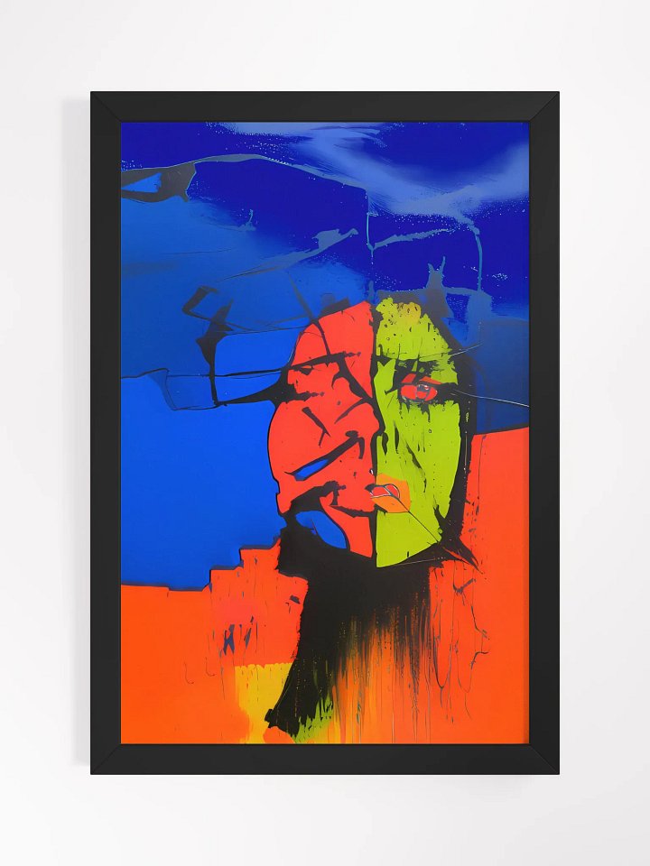 "Self Portrait in Abstraction" - Framed Poster product image (1)