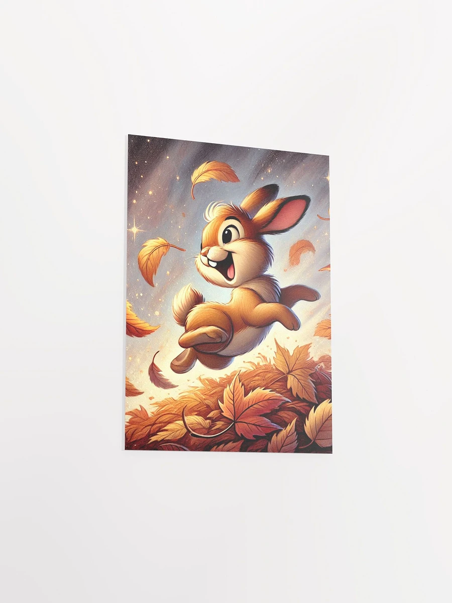 Autumn Leaves Bunny Rabbit Premium Matte Poster product image (24)