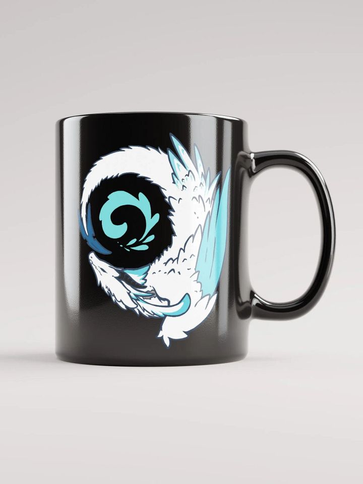 Saenriss Dragon Swirl Glossy Black Mug product image (1)