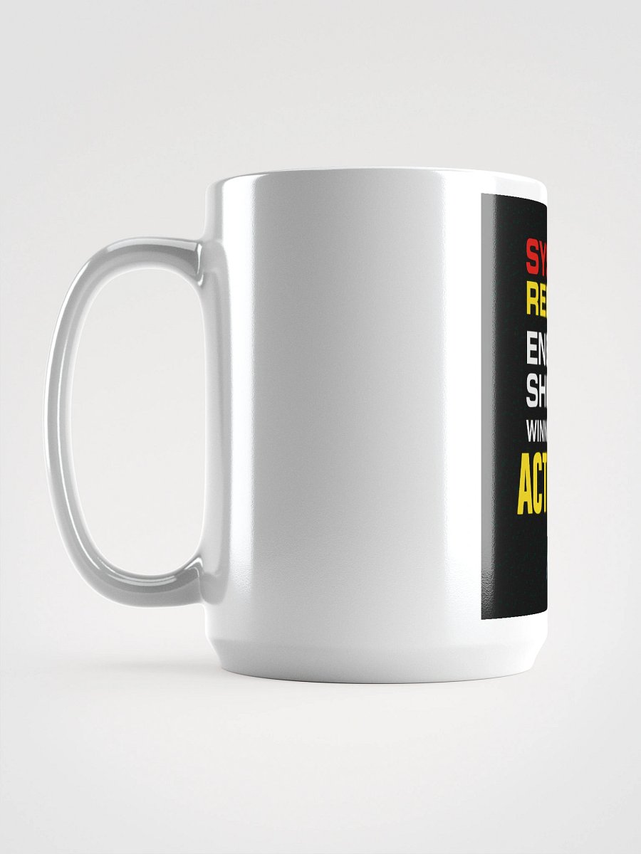 System Reboot Mug – Winner Mode (15 oz White) product image (6)