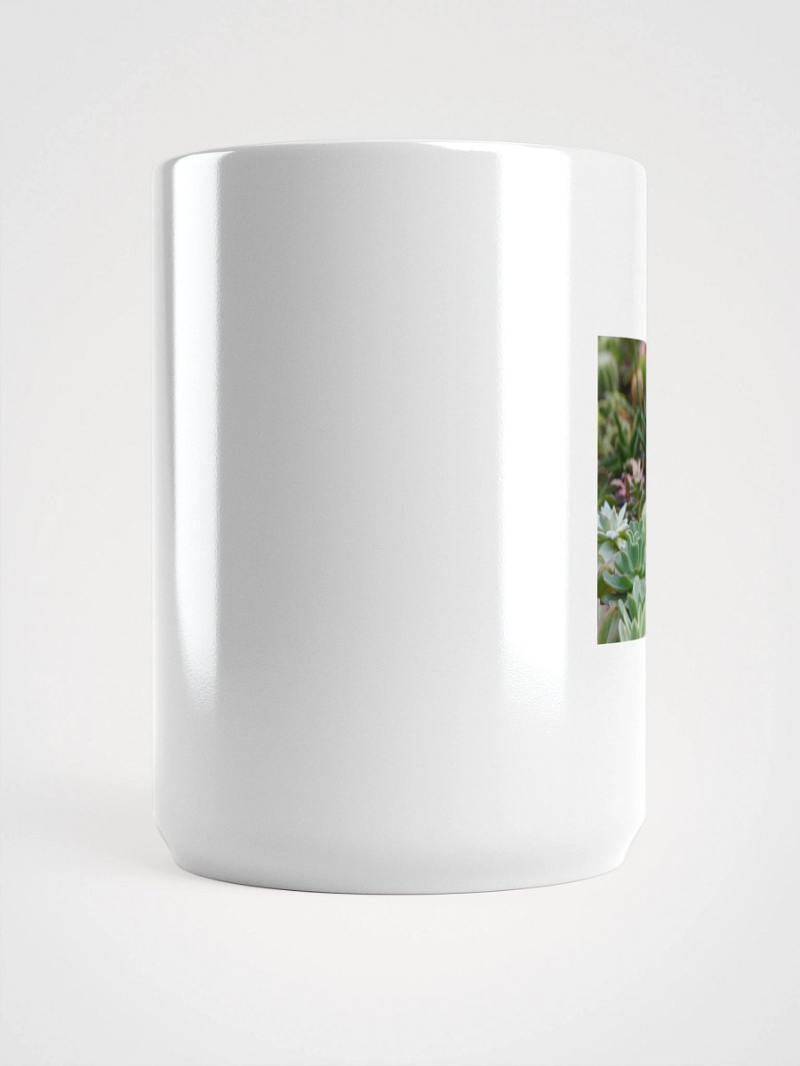 Succulent Serenity White Glossy Mug product image (6)