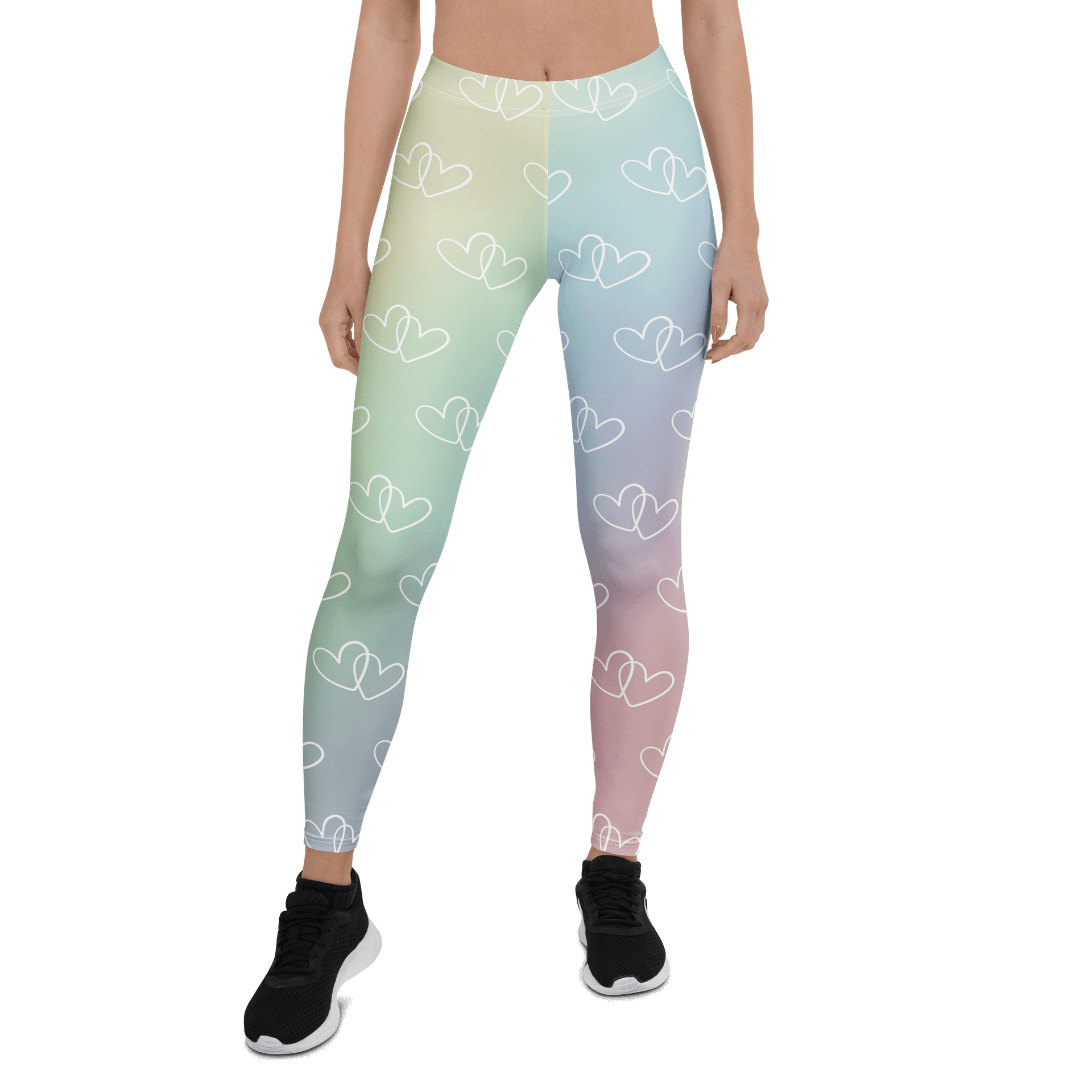 Rainbow Heart Leggings product image (1)