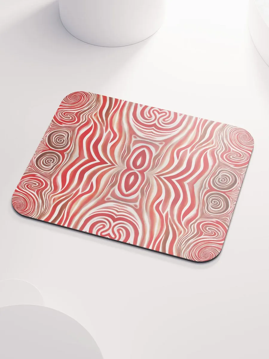 Funky Red Liquid Explosion Tie-Dye Classic Mouse Pad product image (4)