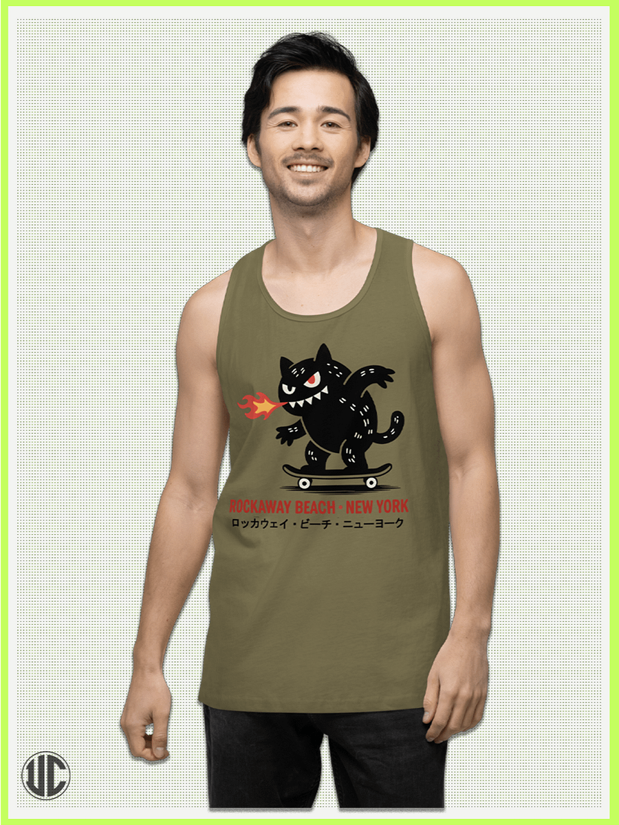 Rockaway Beach NY Skater – Men’s Tank Top product image (4)