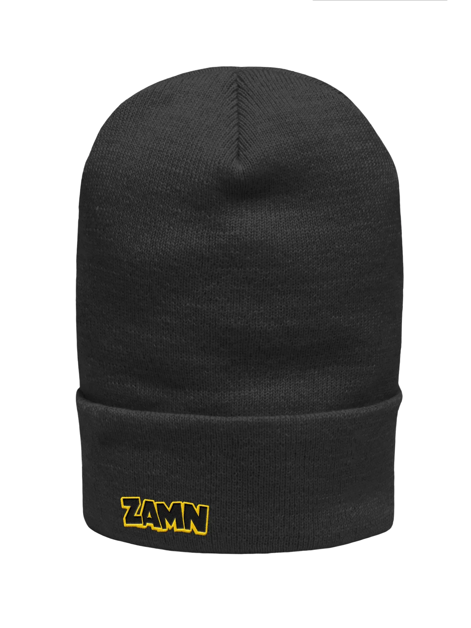 ZAMN Logo Beanie: Black product image (1)
