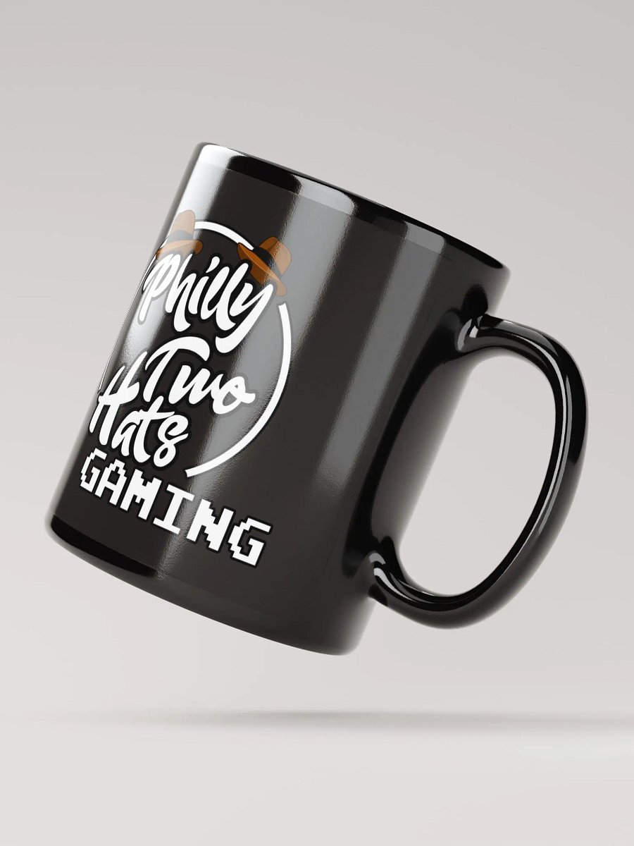 Philly Two Hats Gaming Logo Mug Black product image (2)
