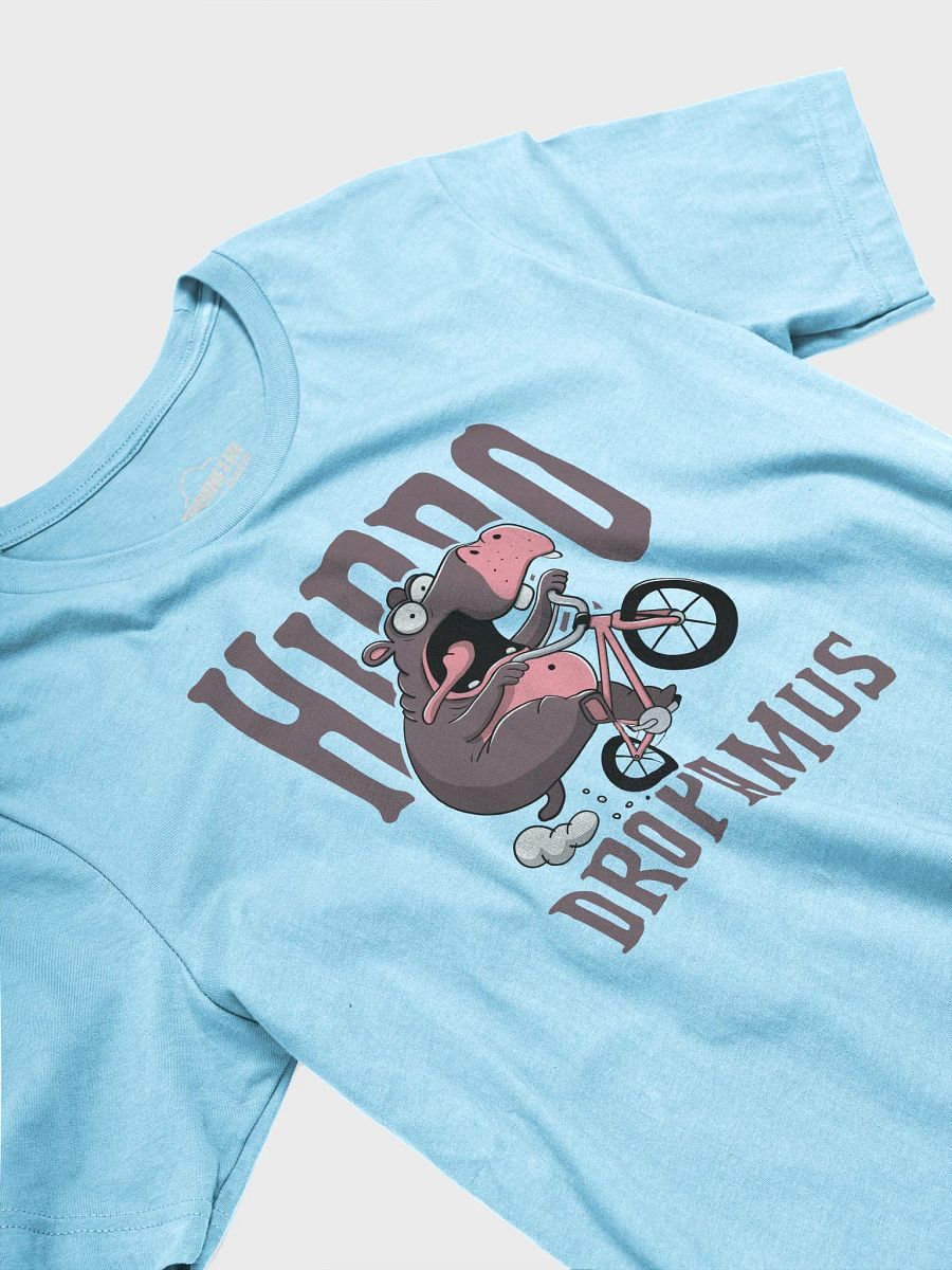 Hippodropamus Funny BMX T-Shirt – Hilarious Cartoon Hippo on BMX Bike | BMX Rider Gift Tee product image (3)