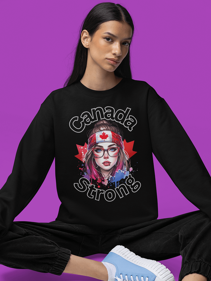 Canada Strong Pink Hair Sweatshirt product image (1)