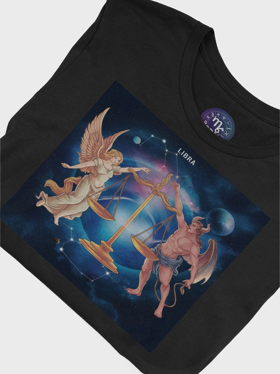 Unisex Libra Zodiac T-Shirt - Mythical Scales Design, Astrology Gift product image (7)