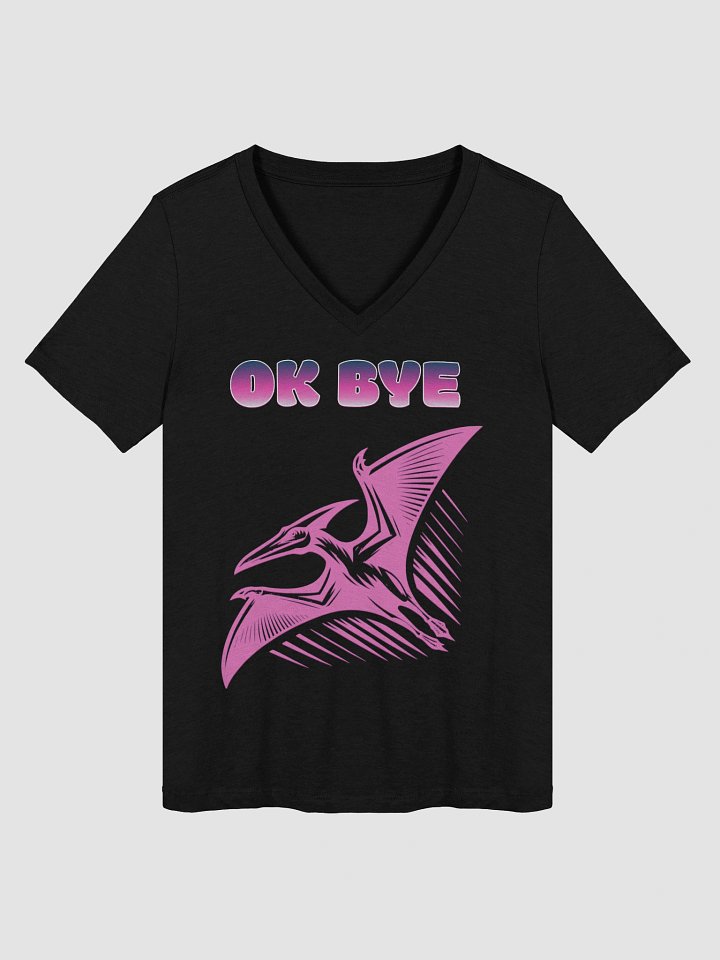 OK BYE' Women's V-Neck Tee product image (3)