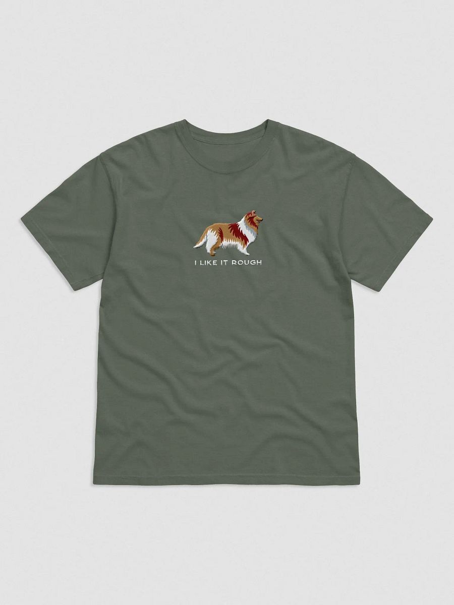 I Like It Rough T-Shirt(Embroidered) of a Rough Collie product image (4)