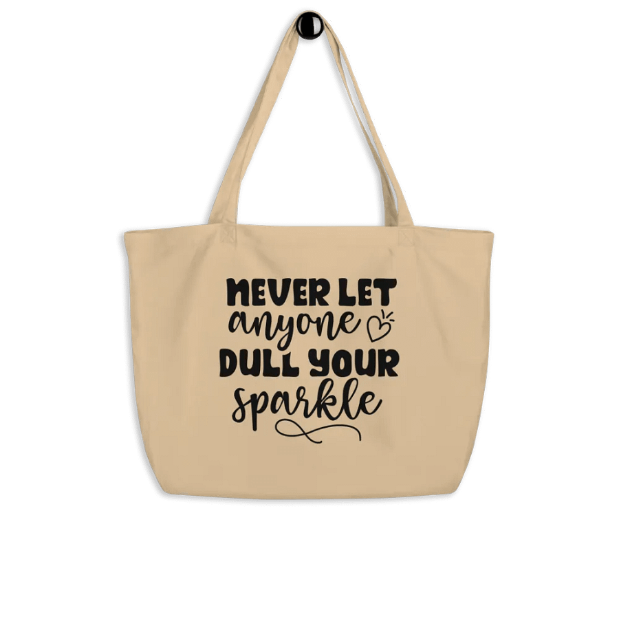 Never Let Anyone Dull Your Sparkle Tote product image (5)
