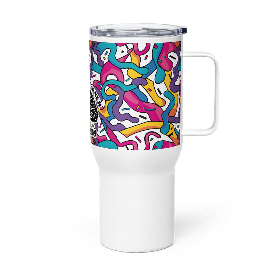 "90s Squiggles" Travel Mug w/ Handle product image (3)