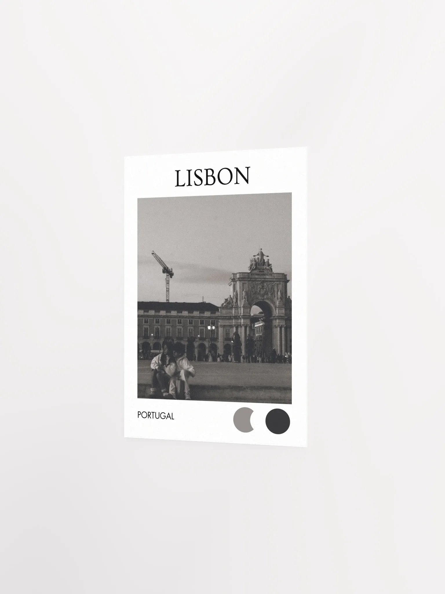 Lovers in Rua Augusta - Black & White product image (2)