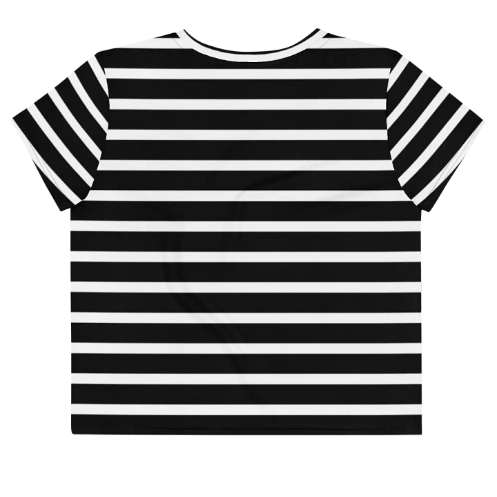 Black & White Stripes Crop Top product image (2)