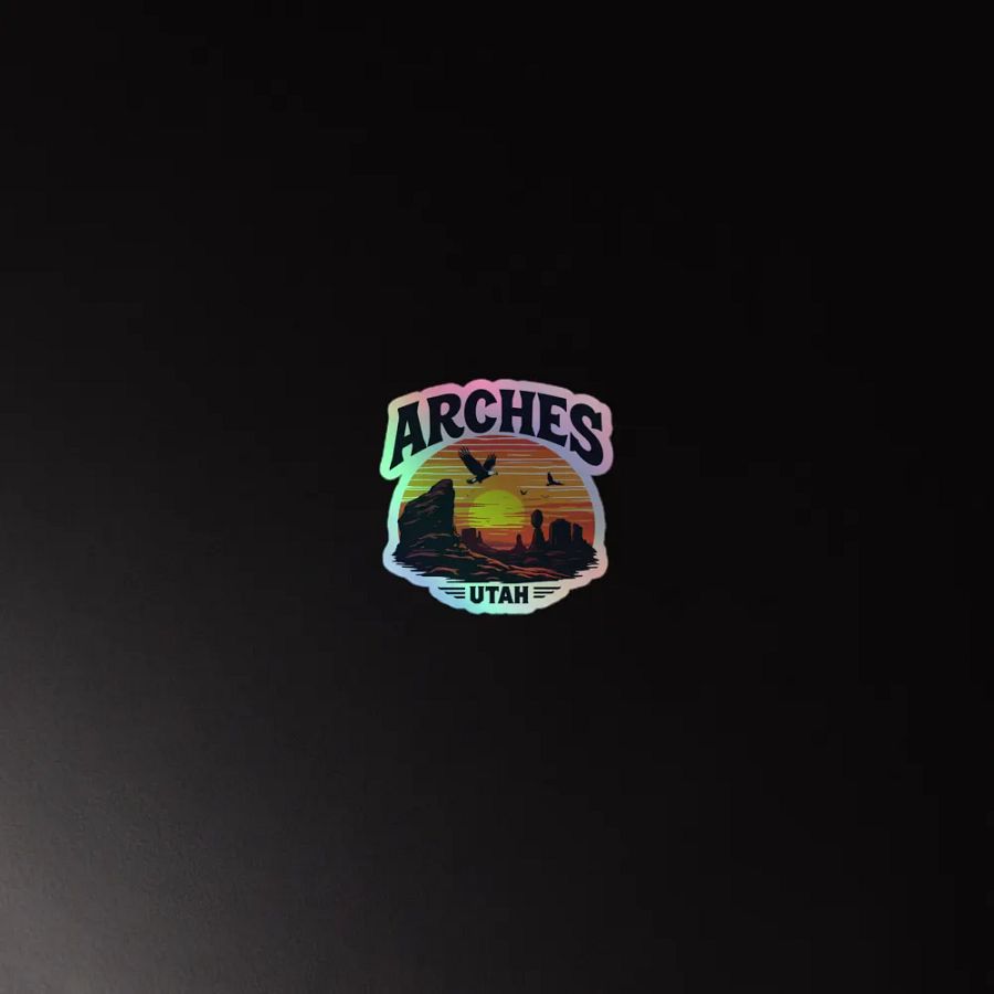 Arches Utah Holographic Sticker Sheet product image (4)