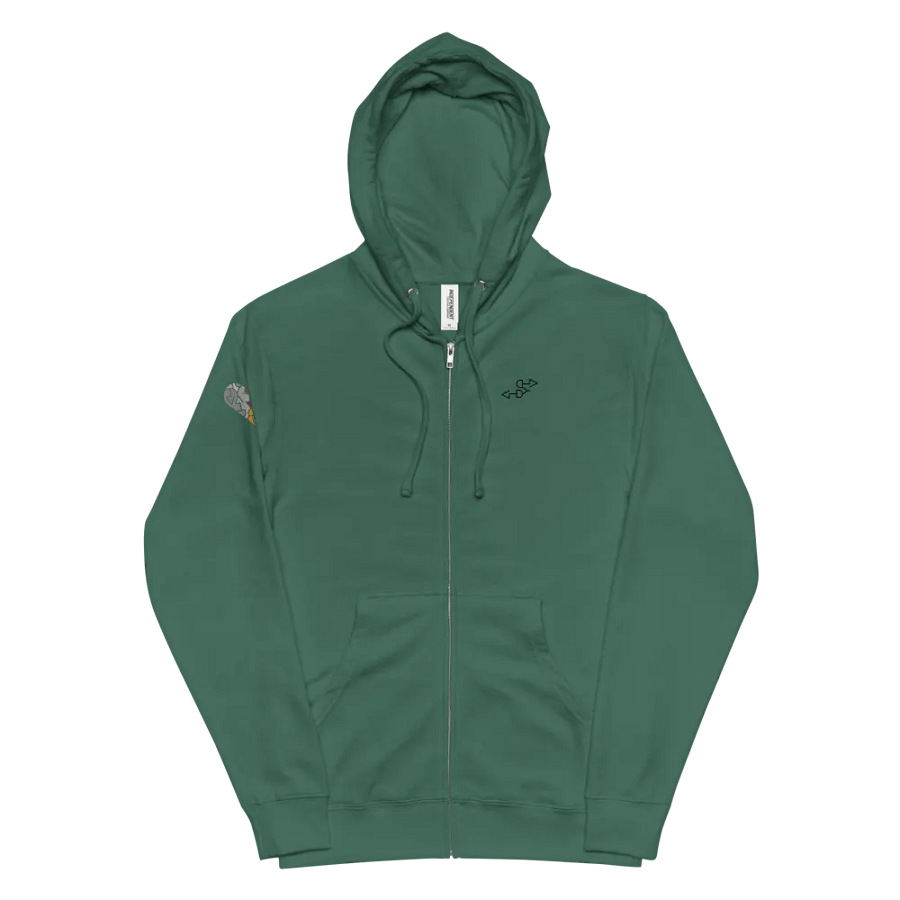 I Love You Dad, Icon / MO Fleece Zip Hoodie product image (5)