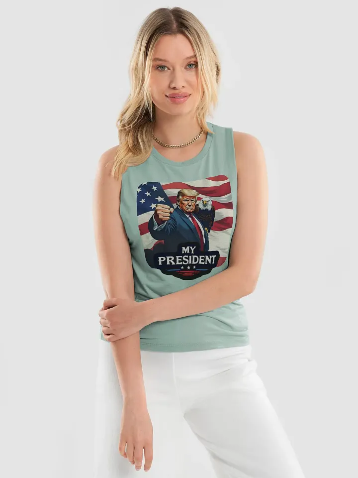 Women's Tank Top: Trump, My President, with Eagle product image (2)