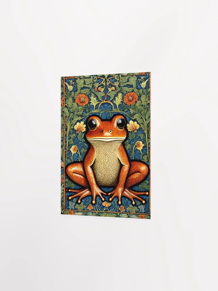 William Morris Inspired Frog 5x7 inch Poster product image (2)