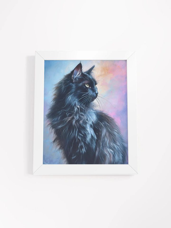 Majestic Feline Aura - Framed Matte Poster product image (1)
