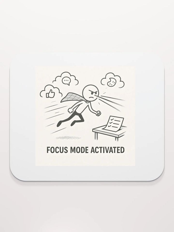 Superhero Focus Mode Mouse Pad product image (2)