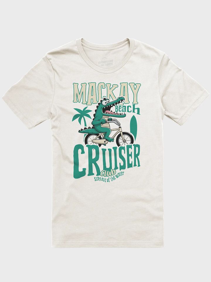 Mackay Beach Cruiser Crocodile T-Shirt – Funny Retro Bike Graphic Tee | Stay Out of the Water! product image (41)
