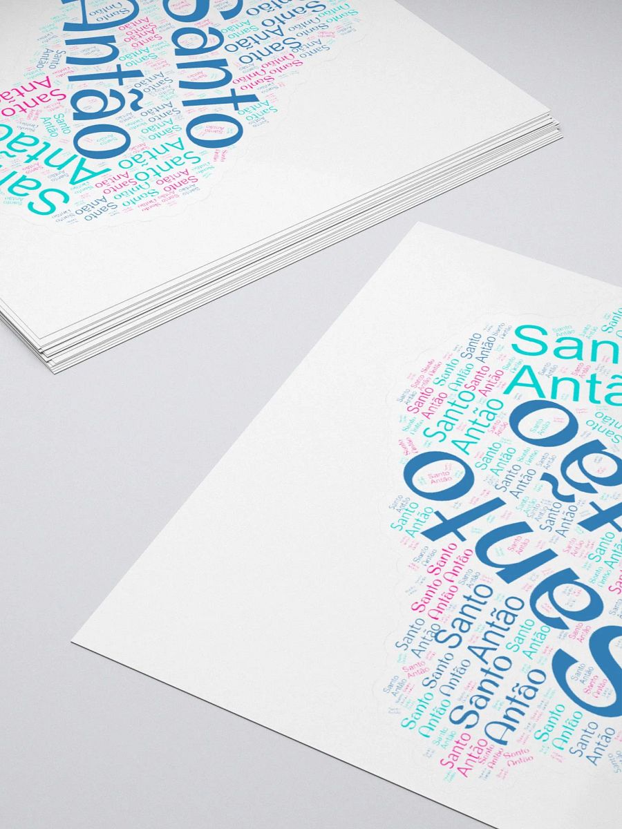 Santo Antão Island Word Cloud Stickers product image (2)