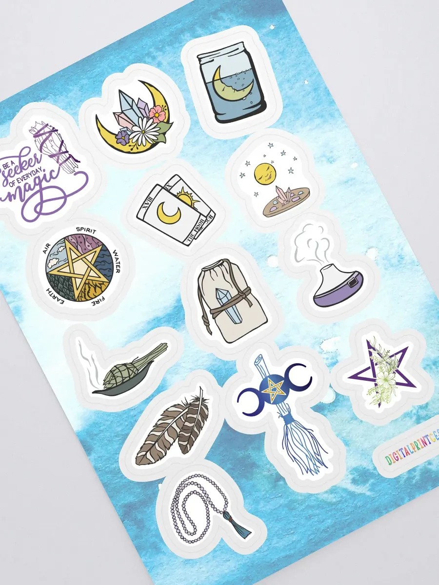 Seeker of Magick Sticker Sheet product image (1)