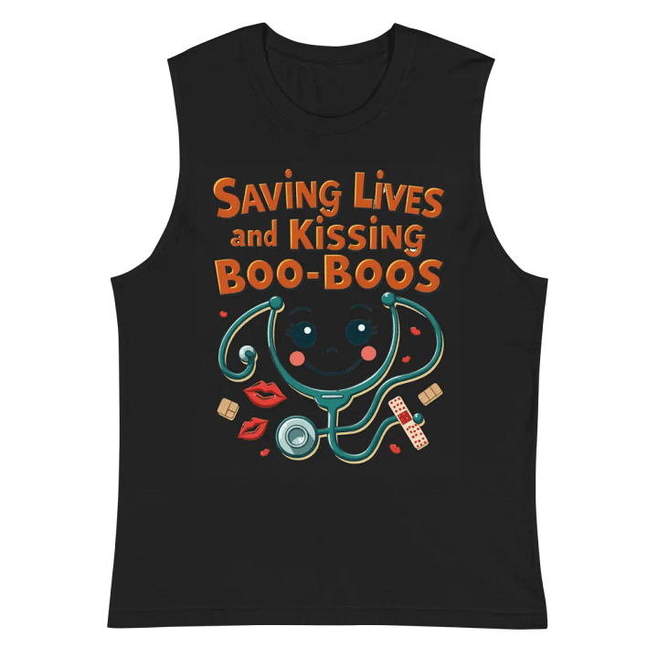 Cheerful Stethoscope Muscle Tank product image (3)