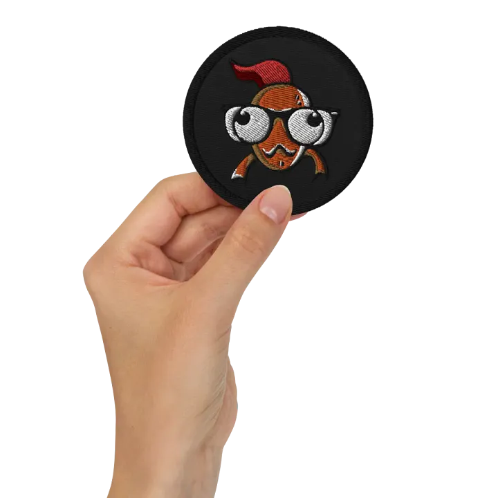 FEESH Logo Circle Patch [black border] product image (3)