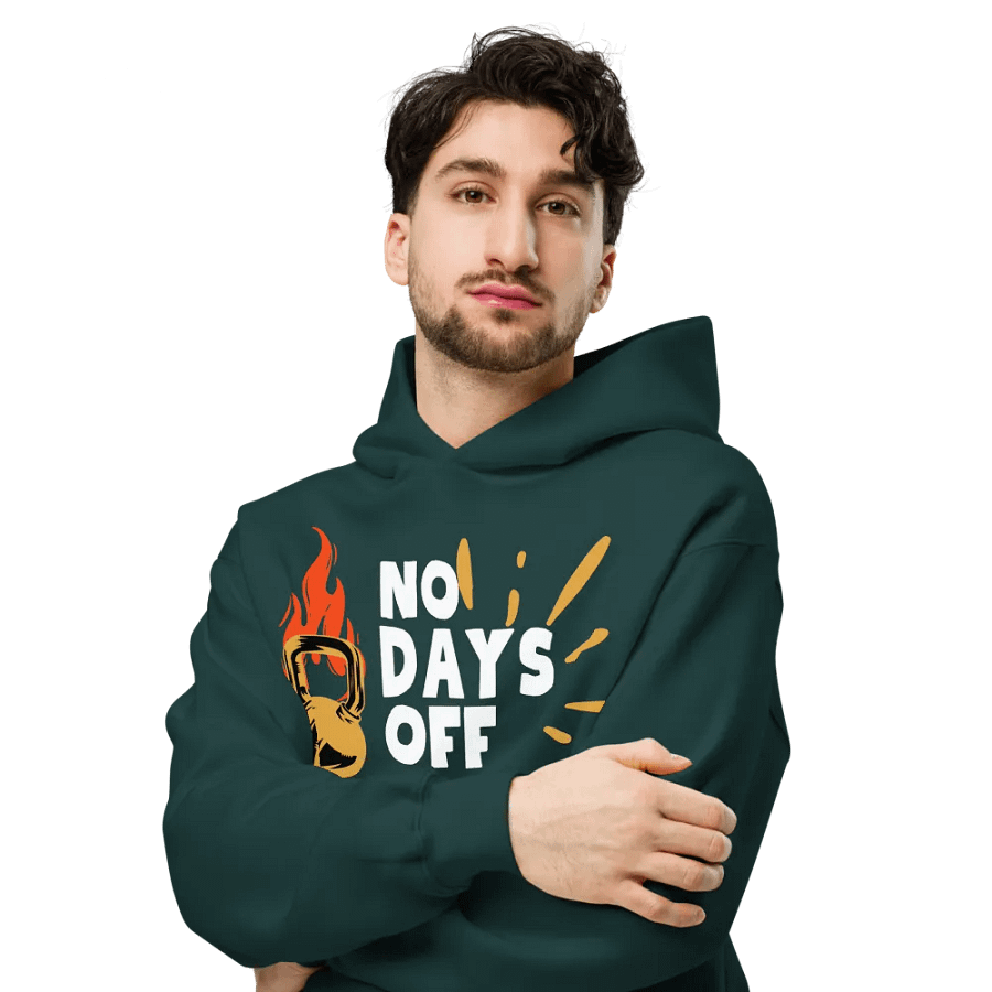 No days off unisex hoodie product image (6)