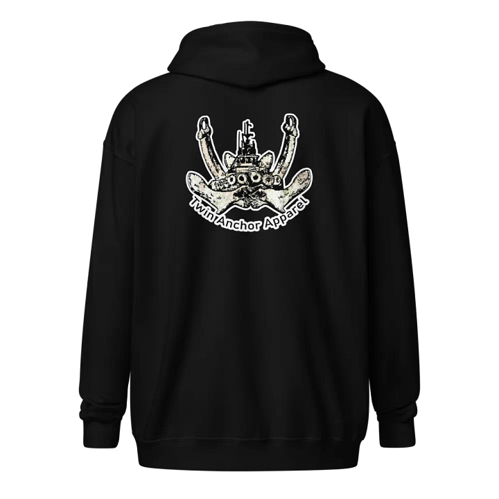 Twin Anchor Logo Zip Hoodie product image (1)