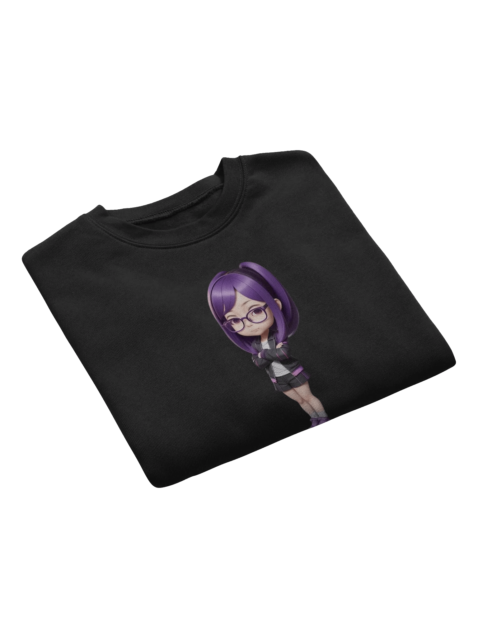 (Purple CHIBI) K Crop Sweatshirt product image (7)