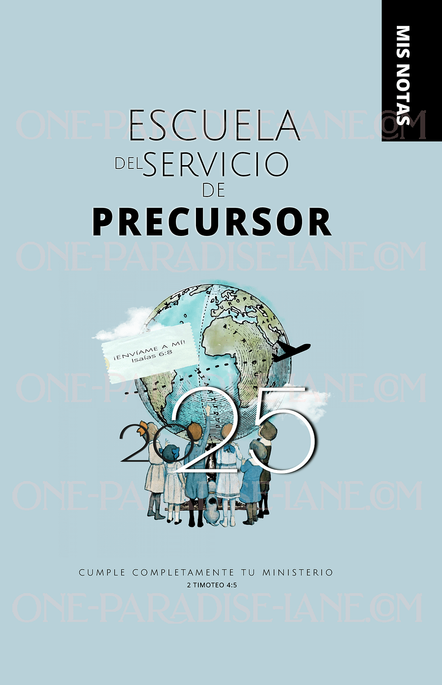 2025 Escuela del Servicio de Precursor | "Enviame a Mi" | Globo Vintage | Azul Empolvado | Libro Digital product image (1)