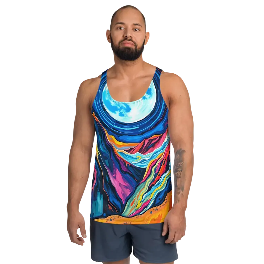 Luminous Moon Mountains Tank Top product image (1)