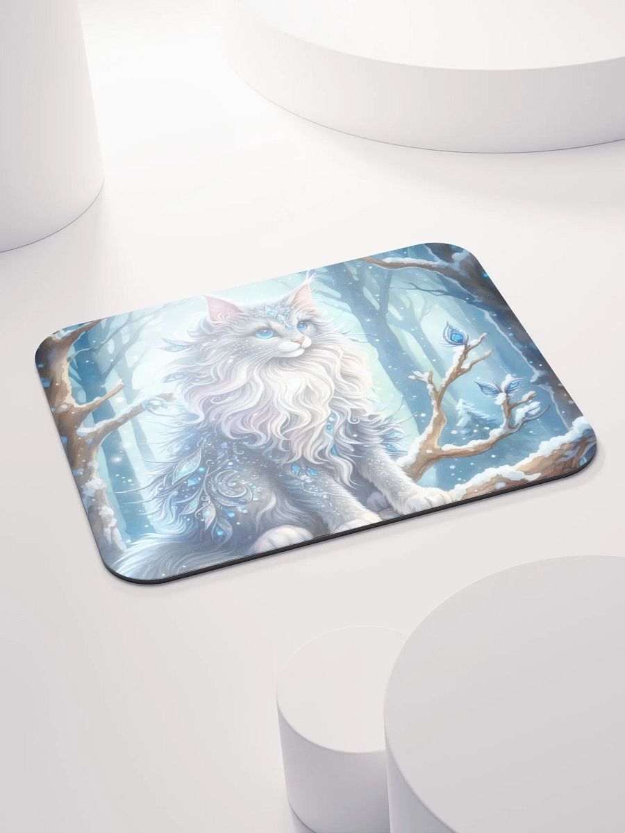 Frosty Feline Mouse Pad product image (5)
