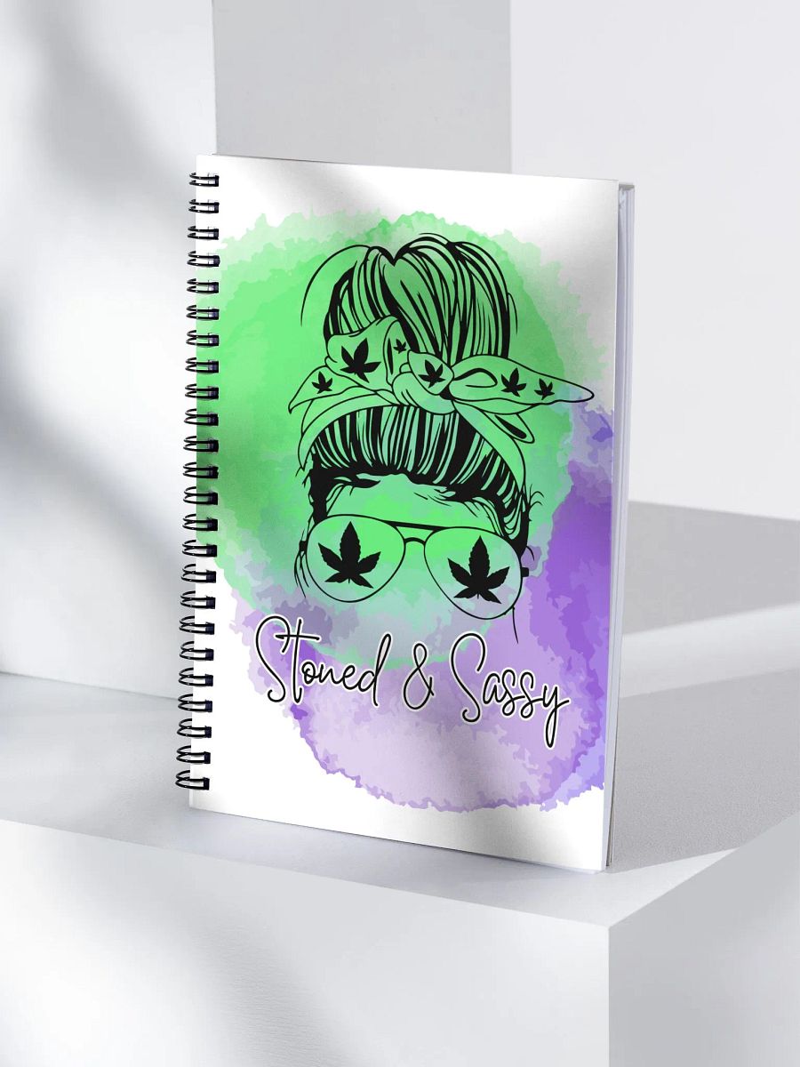 Stoned & Sassy Spiral Notebook product image (4)