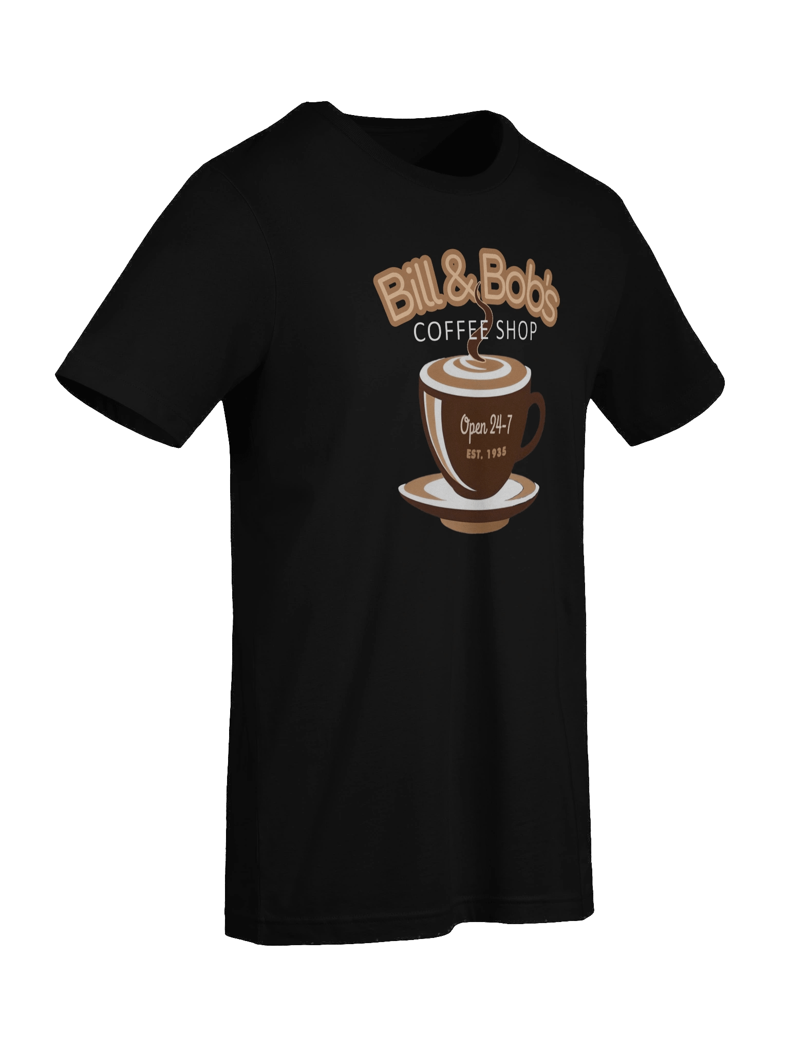 Bill & Bob's Coffee Shop Open 24/7 | AA Recovery T-Shirt product image (26)