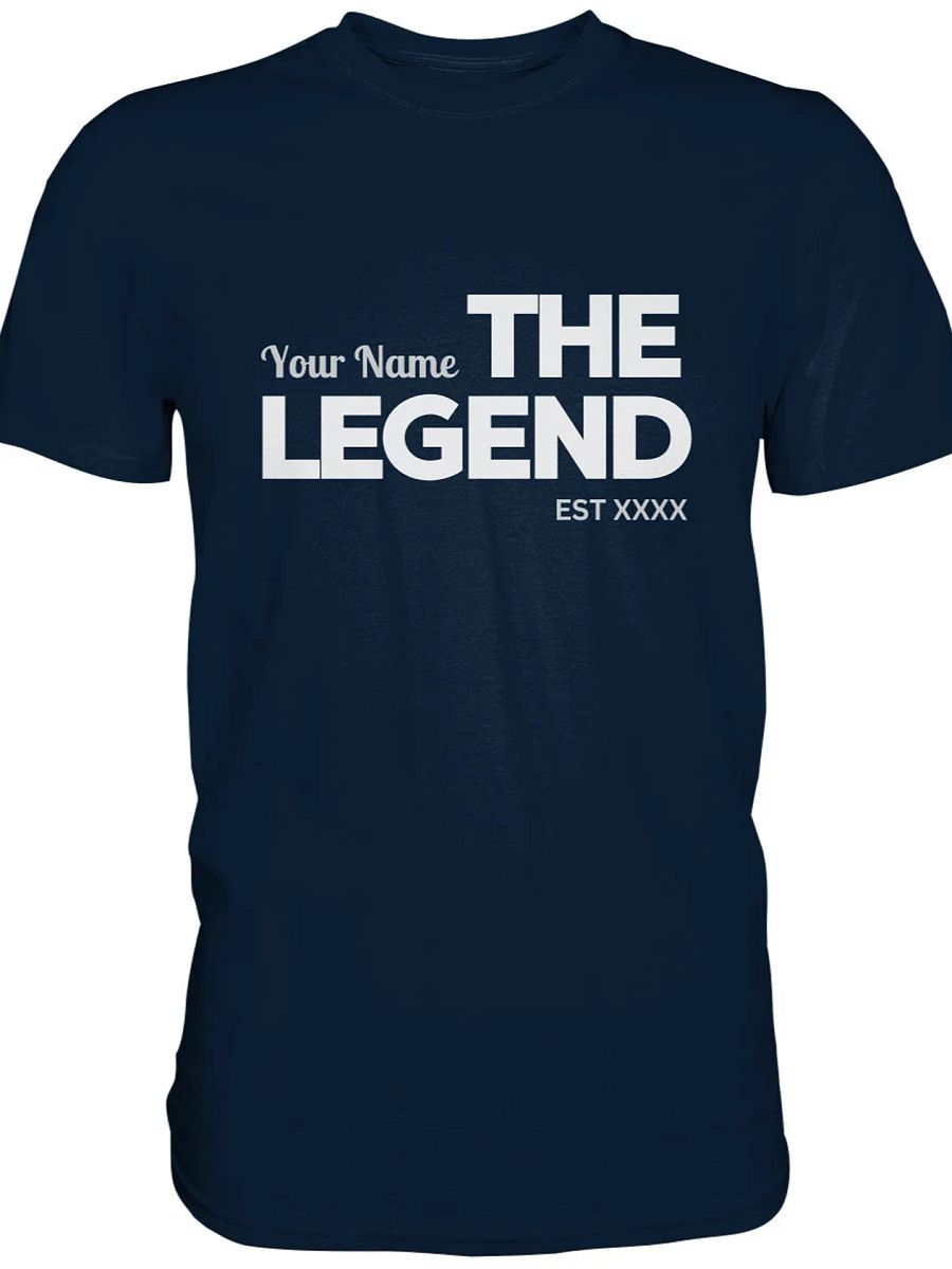 Geschenk Personalisiert Geburtstags-Shirt THE LEGEND - Geschenk Mann Frau - Custom Name & Year Tee product image (3)