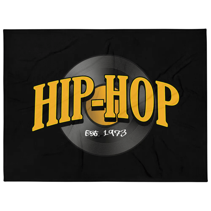 Hip-Hop 1973 - BLACK - Throw Blanket product image (1)