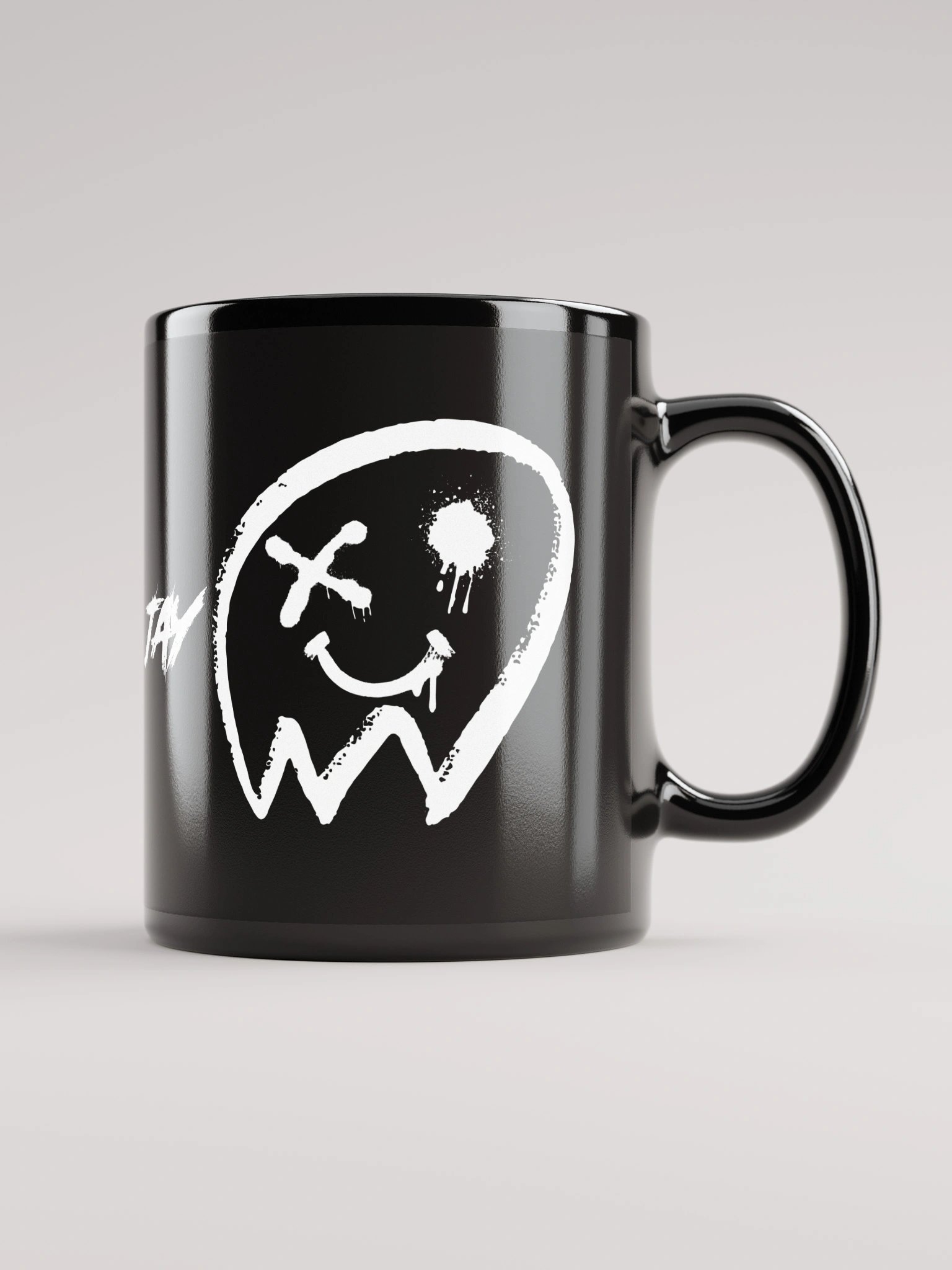 Ghost Bruce Jay Black Glossy Mug product image (1)