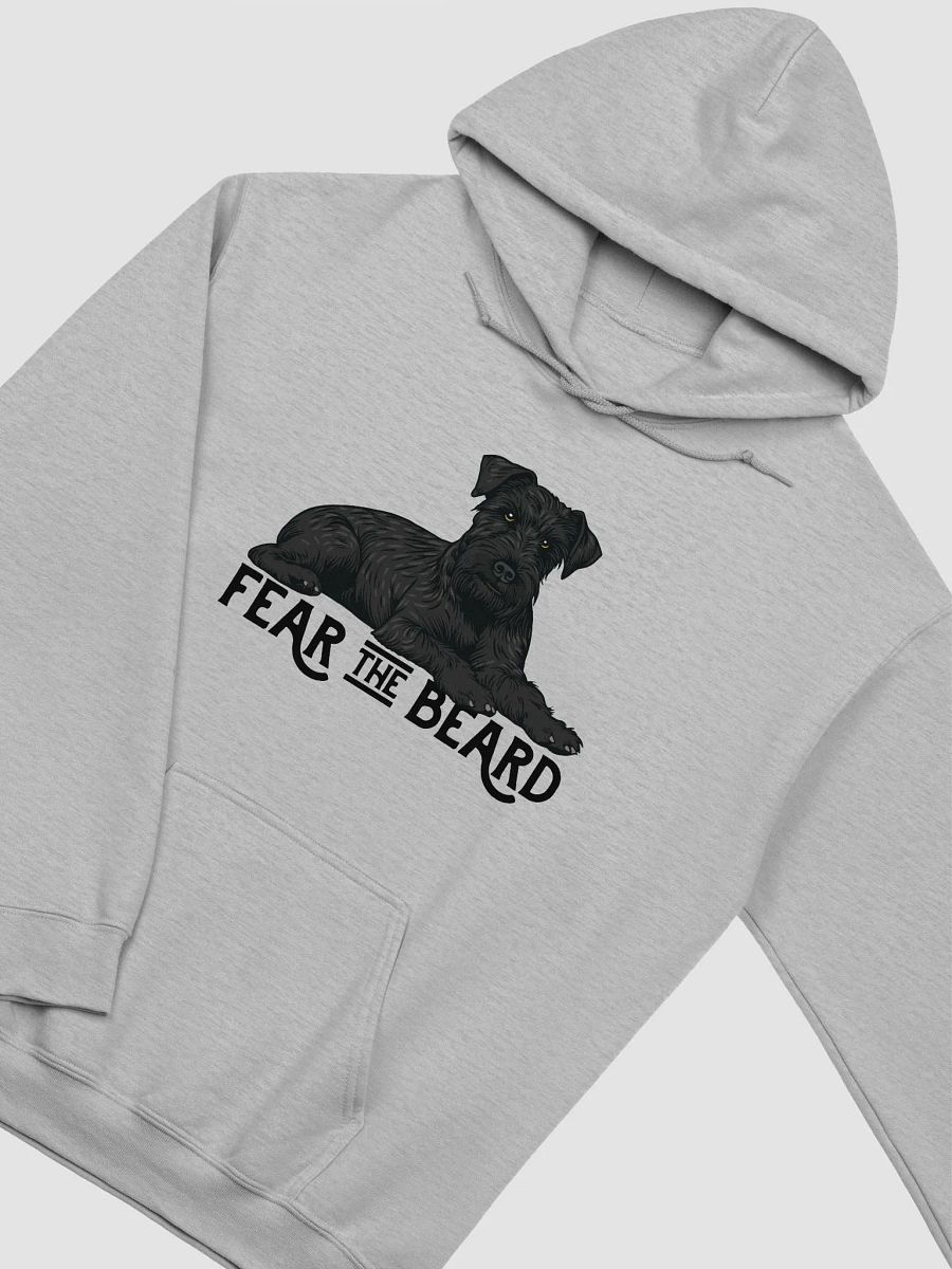 Fear the Beard Hooded Sweatshirt of a Schnauzer(Black) | Funny Hoodie for Bearded Dog Paw-rents product image (27)