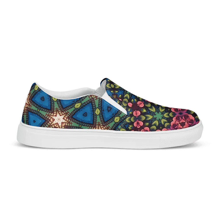Cozy Honeycomb Canvas Slip-Ons product image (10)