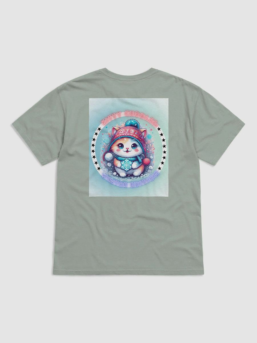 Kitty cuddles Winter edition design -Comfort Colors Garment-Dyed Heavyweight T-Shirt product image (1)