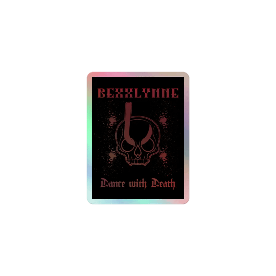 DANCE WITH DEATH HOLOGRAPHIC STICKER product image (1)