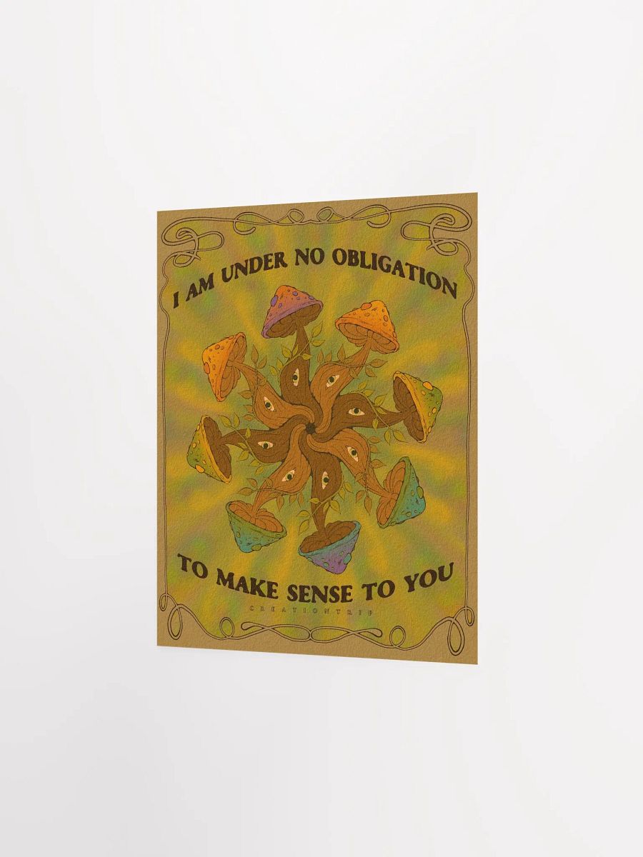 Matte Poster - No Obligation product image (1)