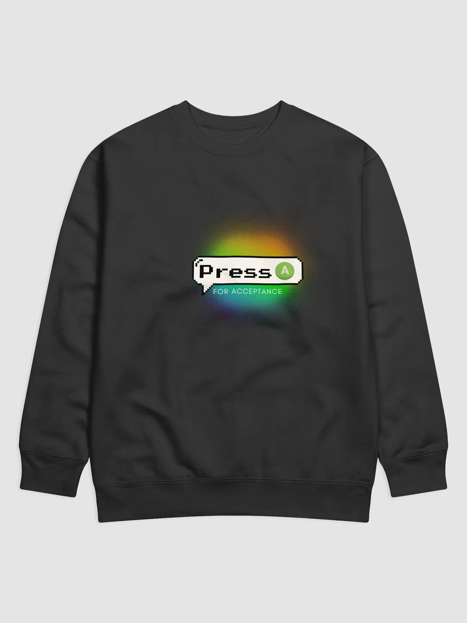 Press A for Acceptance - 2WGO Pride Merch - sweater product image (1)