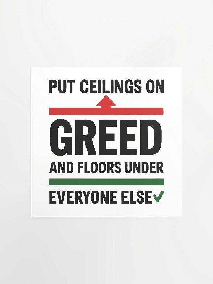 Greed Limits Poster product image (2)
