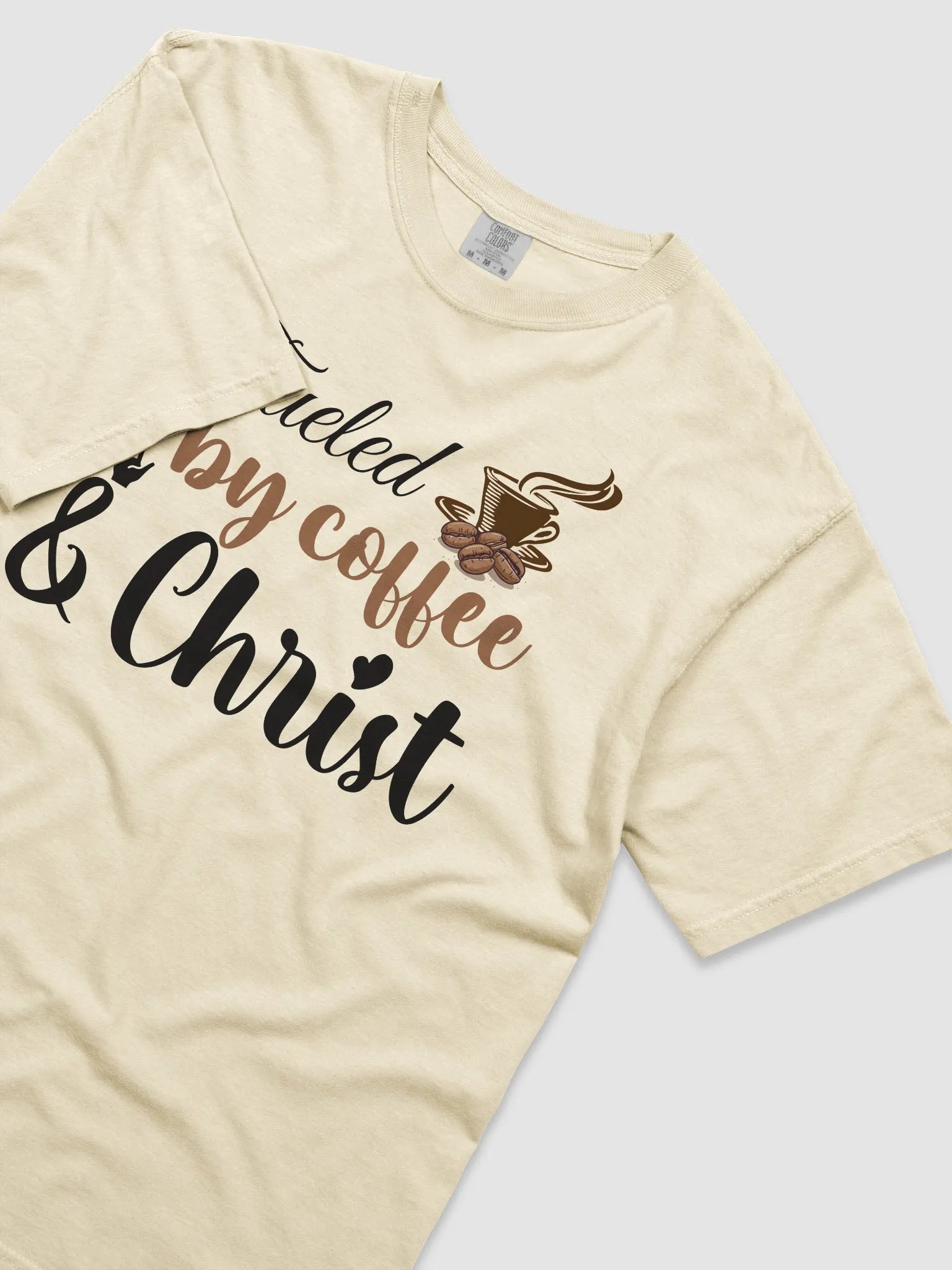 Fueled By Coffee and Chris, Comfort Colors T-shirt. product image (12)