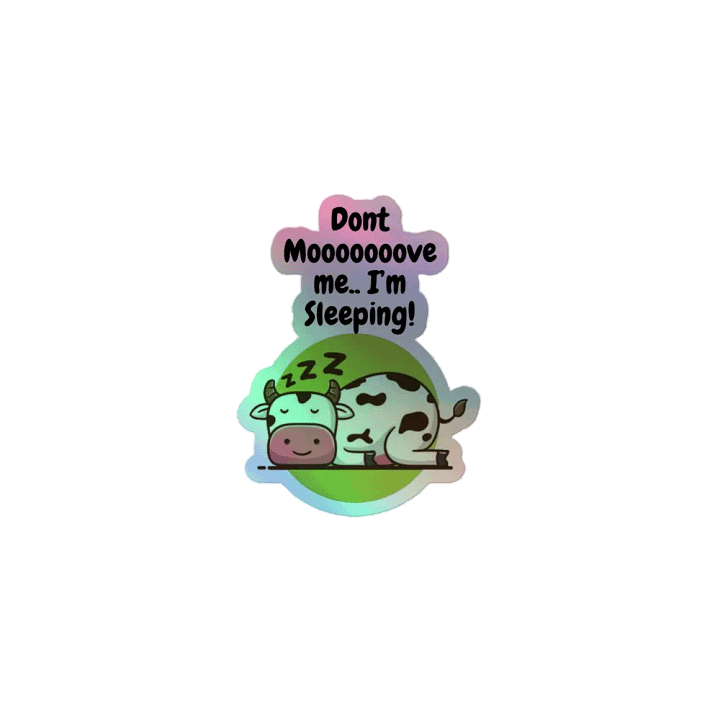 Sleepy Cow Sticker product image (1)